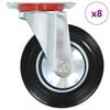 vidaXL Okretni kotačići 8 kom 160 mm