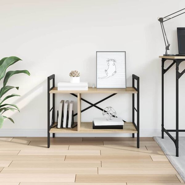 vidaXL Polica Sonoma hrast 75 x 30 x 58,5 cm Konstruirano drvo