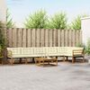 vidaXL Set vanjskih sofa s jastukom 7 pcs Prirodna i krem