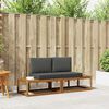 vidaXL Set vanjskih sofa s jastukom 2 pcs Prirodna