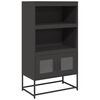 vidaXL Visoka ploča crna 68x39x123 cm čelik