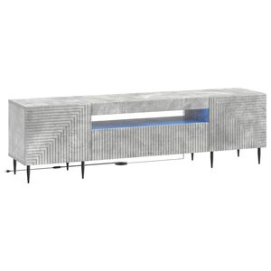 vidaXL LED TV kabinet HAARLEM 153 x 35 x 43 cm Betonska siva