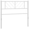vidaXL Metalno zamjensko uzglavlje bijelo 90 cm