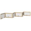 vidaXL Preklopna vrata za pse s postoljem 6 pcs Hrast sonoma 602 cm