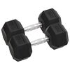 vidaXL Jednoručni utezi 2 kom 10 kg ukupno lijevano željezo