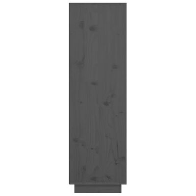 vidaXL Visoka komoda siva 38 x 35 x 117 cm od masivne borovine