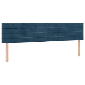 vidaXL Uzglavlja tamnoplava 200x5x78/88 cm bar&scaron;unasta