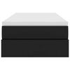 vidaXL Krevet s madracem i skladi&scaron;tem Crna 100 x 200 cm Lažna koža