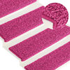 vidaXL Prostirke za stepenice 15 kom 65x21x4 cm roze pravokutni rub