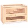 vidaXL Kavez za hrčke 60 x 35,5 x 42 cm od masivne jelovine