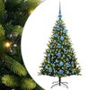 vidaXL Umjetno rasklopivo božićno drvce 150 LED-a Zelena 120 cm
