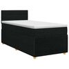 vidaXL Boxspring krevet s madracem Crna 90 x 190 cm Tkanina