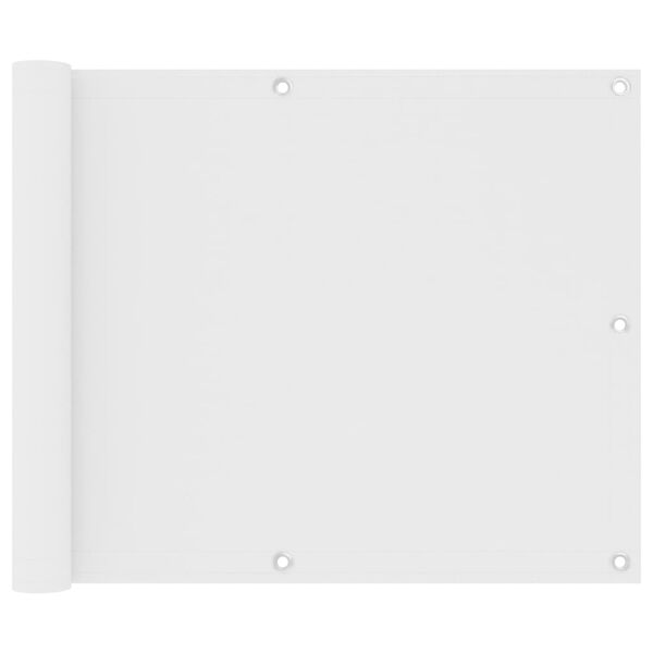 vidaXL Balkonski zastor bijeli 75 x 500 cm od tkanine Oxford