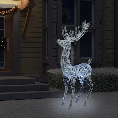 vidaXL XXL akrilni božićni sob 250 LED 180 cm hladni bijeli