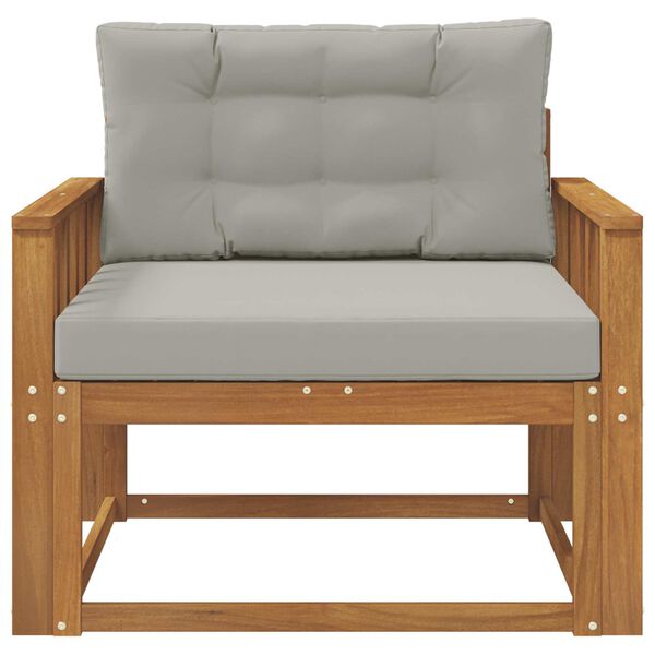 vidaXL Srednja sofa za van Čvrsto drvo akacije Prirodna