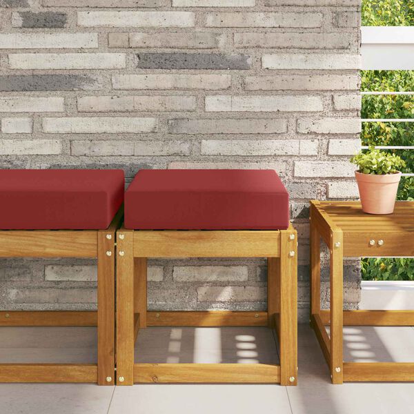 vidaXL Jastučić za sjedenje na otvorenom boja crnog vina