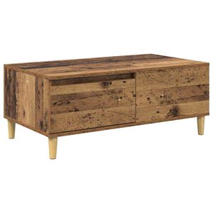 vidaXL Kava Stol Staro drvo 90 x 50 x 35 cm Konstruirano drvo