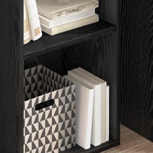 vidaXL Polica Crni hrast 40 x 30 x 77 cm Konstruirano drvo