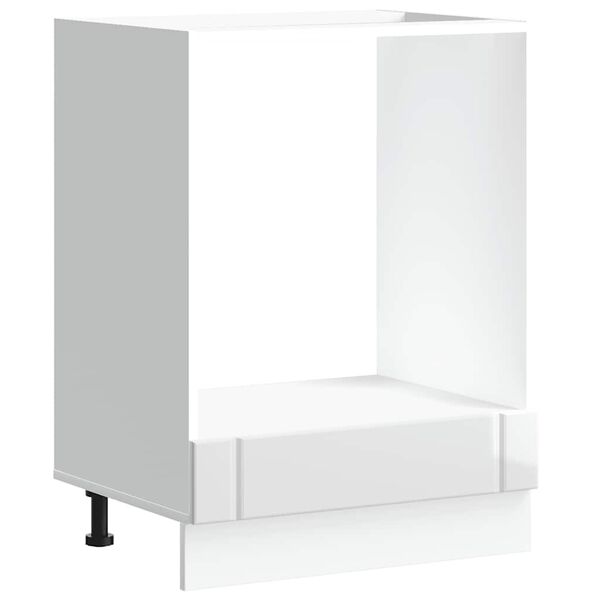 vidaXL Ormarić za pećnicu Lucca sjaj bijeli konstruirano drvo