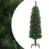 vidaXL Tanko umjetno božićno drvce sa stalkom zeleno 120 cm PVC