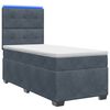 vidaXL Boxspring krevet s madracem Tamnosiva 100 x 200 cm Bar&scaron;un