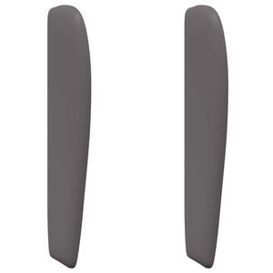 vidaXL U&scaron;i uzglavlja Siva nijansa 80 x 23 x 6 cm PVC
