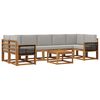 vidaXL Set vanjskih sofa 6 kom. Prirodna i svjetlosiva