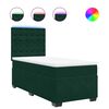 vidaXL Box spring krevet s madracem tamnozeleni 90x190 cm bar&scaron;unasti