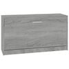 vidaXL Klupa za cipele boja sivog hrasta 80x24x45 cm konstruirano drvo