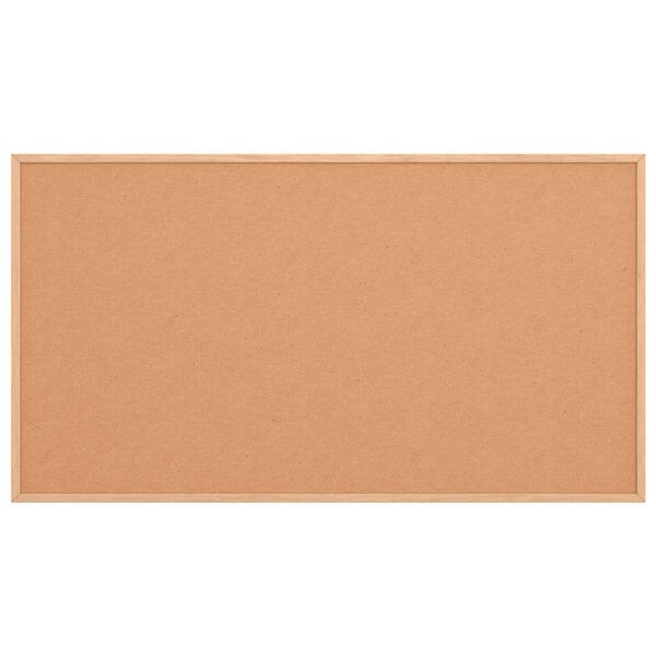 vidaXL Ploča od pluta s okvirom od masivnog borovog drva 100 x 55 cm