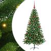 vidaXL Božićno drvce s 150 LED svjetlima s stalakom Zelena 150 cm PE