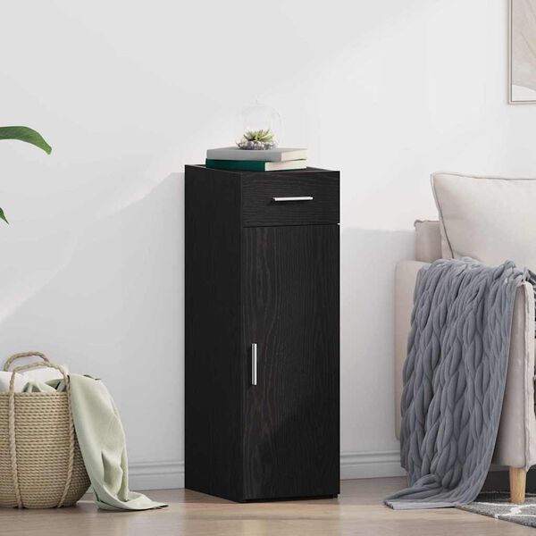 vidaXL Kreveta s ladicama Crni hrast 30 x 42,5 x 93 cm