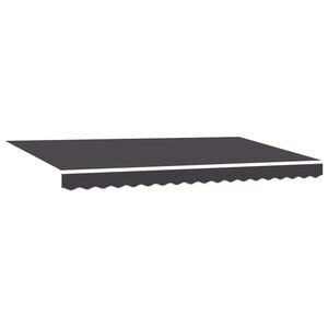 vidaXL Skrovita tenda Antracit 400 x 200 cm Poliester i aluminij
