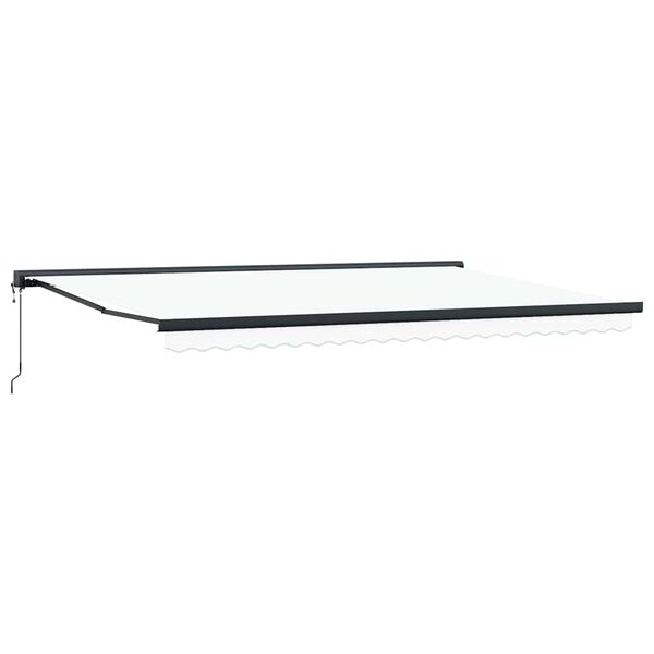 vidaXL Nadstre&scaron;nica Bijelo 350 x 250 x 165 cm Poliester i aluminij