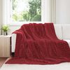 vidaXL Pokrivači za bacanje 6 pcs Bordeaux Crvena 240 x 220 cm Runo
