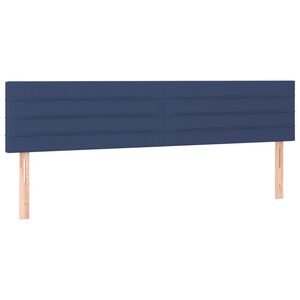 vidaXL Uzglavlja plava 200x5x78/88 cm od tkanine