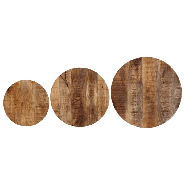 vidaXL Uklapajući stolići za kavu 3 kom masivno drvo manga i željezo