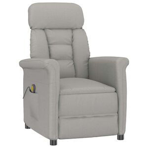 vidaXL Massagerica Svijetlo siva 96,5 x 70,5 x 95 cm Mikro Vlakna