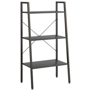 vidaXL Samostojeća polica s 3 razine crna 56 x 35 x 108 cm