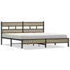 vidaXL Metalni okvir kreveta bez madraca boja hrasta sonome 180x200 cm