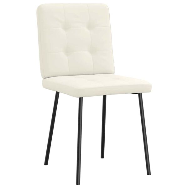 vidaXL Blagovaonske stolice 6 kom krem bar&scaron;unaste