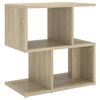 vidaXL Noćni ormarić boja hrasta 50 x 30 x 51,5 cm konstruirano drvo