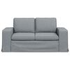 vidaXL Sofa 120cm Svijetlo siva Metal