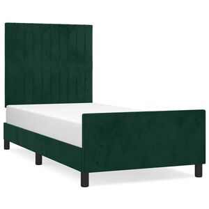 vidaXL Okvir za krevet bez madraca tamnozeleni 80 x 200 cm bar&scaron;unasti