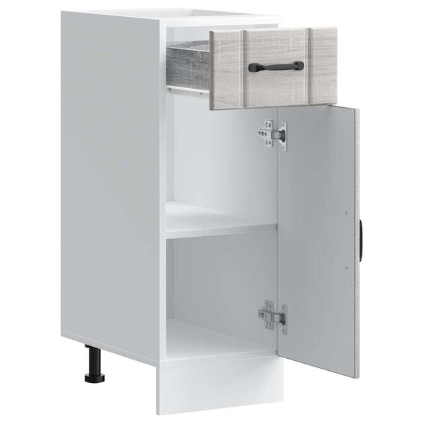 vidaXL Donji kuhinjski ormarić Lucca boja hrasta konstruirano drvo