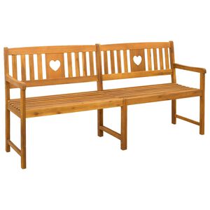 vidaXL Vanjska klupa Prirodna 180 x 55,5 x 90 cm Čvrsto drvo akacije