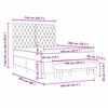 vidaXL Krevet s opruga kutije Svjetlosiva 140 x 200 cm Bar&scaron;un