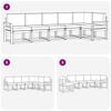 vidaXL Set vanjskih sofa s jastukom 6 pcs Prirodna i antracit