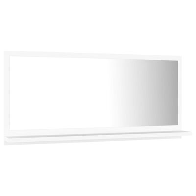 vidaXL Kupaonsko ogledalo bijelo 80 x 10,5 x 37 cm konstruirano drvo
