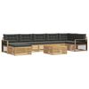 vidaXL Set vanjskih sofa 8 kom. Bijela i antracit